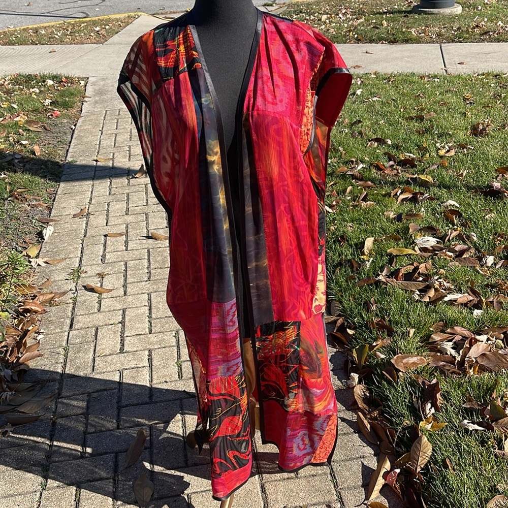 #Silk#Long Duster